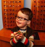 Bertie at the Opticians